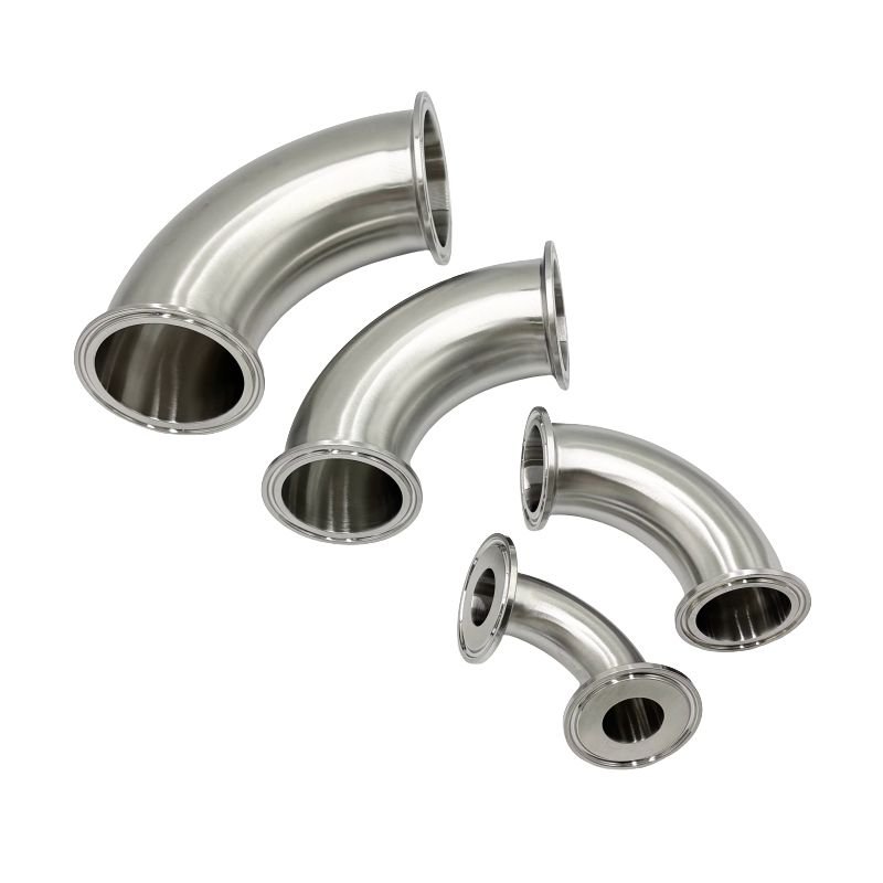 Clamp Sanitary Stainless Steel 90 Degree Elbow (2)
