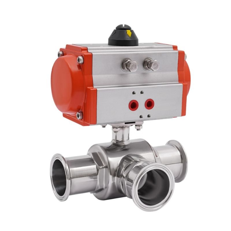 Pneumatic Sanitary Tri Clamp Ball Valve
