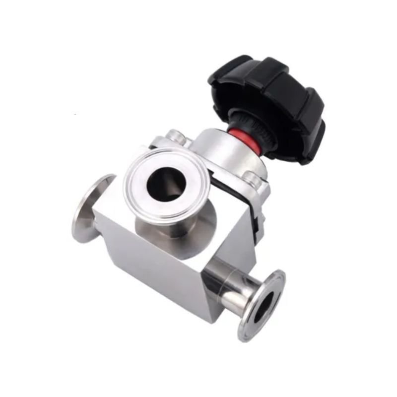 Sanitary Zero-Static-Pressure Three-Way Diaphragm Valve